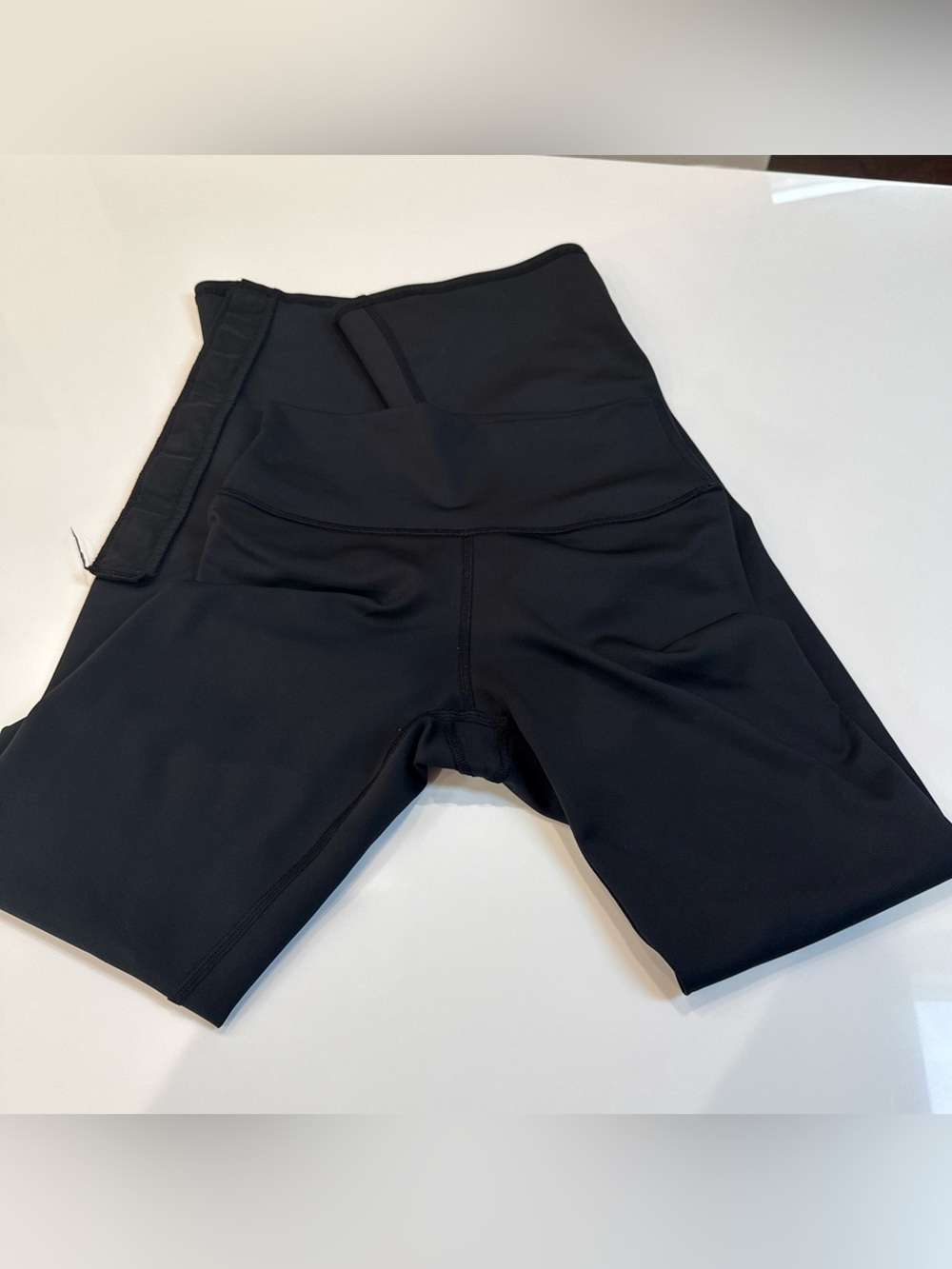 ALO Yoga Black Snap-Cuff Flare Leggings with Side Buttons - Picture 15 of 15